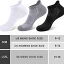 14 Pairs Mens/Womens Ankle Socks Breathable Casual Low Cut Short Socks for Men/Women with Heel Tab (Black)
