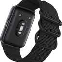 Compatible for Samsung Galaxy Fit 3 Band, Soft Adjustable Nylon Sport Galaxy Fit3 Smartwatch Strap Wristband for Women Men