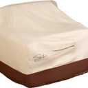 Signature Living Outdoor Waterproof Patio Chair Covers, Durable 600D UV-Coated Polyester Outdoor Chair Covers for All-Weather Protection (Tan, Large 40 Inch)