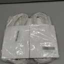 qiqee 50-Packs White Paper Gift Bags with Handles Bulk 4.5"x2.5"x6" Mini Size Party Favor Bags Multiple Uses