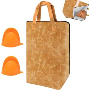 BBQ Blanket for Resting Meat - Reusable Insulated Meat Resting Bag for Smoker & Grilling - Great Gifts for Men, Dad, Husband - Wide Mouth Design Fits Large Briskets, Beef, Turkeys - BBQ Accessories