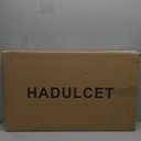 Hadulcet TV Tray Tables, Laptop Stand for Couch, C Shaped End Table with Charging Station, Couch Tables That Slide Under, Bed Desk for Eating, Couch Desk for Laptop, Rustic Brown (28.5")