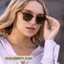 livho Rimless Trendy Polarized Sunglasses Men Women, Retro Sun Glasses for Men Women 2025, Semi Rimless UV Protection Shades (4 Pack)