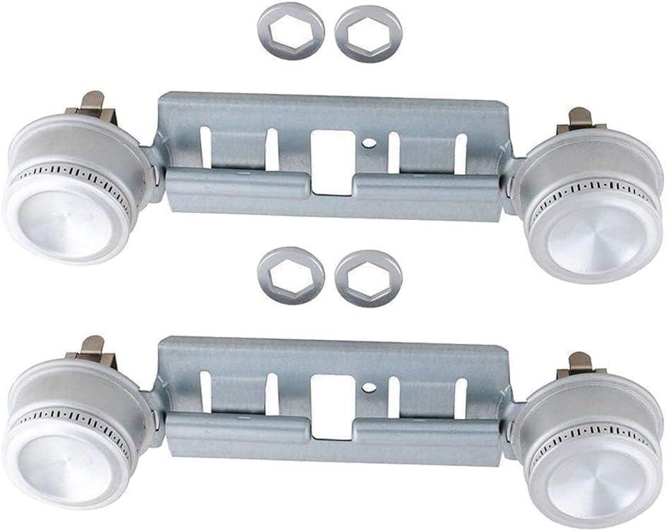 Endurance Pro 2-Pack WB29K17 WB16K10026 Double Range Top Burner Assembly Kit Replacement for GE Hot Point Gas Stove 868697 AP2633210 PS232404, 65932, AH232404, WB16K10003, WB29K0001, WB29K0017