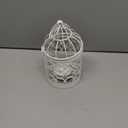 Hanging Birdcage Lantern, Metal Tealight Holder Vintage Decorative Hanging Candle Holder Lantern Centerpieces for Wedding Halloween Christmas Table Decoration