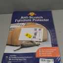 6 Pack XL Anti Cat Scratch Furniture Protector - Couch Protector from Cat Claws w/Twist Pins - Heavy Duty, Strong, Clear, Easy-to-Apply Scratching Deterrent and Shield for Sofa