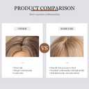 HAIRCUBE Blonde Wigs for Women,Long Layered Wigs with Bangs Heat Resistant Synthetic Fibre Wigs(pelucas de cabello natural)