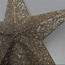 Christmas Tree Decoration, 6" Champagne Christmas Tree Topper Star Accessories, Xmas Glitter 3D Bethlehem Tree Ornament, Waterproof Holiday Christmas Tree Topper Star Decorations for Home Decor