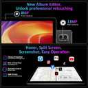 Tablet 14 Inch Android 15 Tablets, 2000*1200 IPS Display Tablets, 256GB Storage(Expand to 2TB) + 36GB,11580 mAh 18W PD Fast Charger, 8 Core CPU,4 Speakers, 5G WiFi, 8+13MP, Tablet with Case - Black