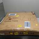 ZttRiee Coffee Table for Living Room, Modern Round Coffee Table with Cabinets & Sliding Doors, Home Small Space, 29.9" Fluted Center Table, Walnut