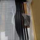 Freestanding Towel Rack, 3 Tier Blanket Ladder Stand with Rustic Brown Wooden Shelf for Bathroom Living Room (31.5H x 16.9W x7.9D)