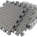 Blocking Mats for Knitting,Needlepoint and Crochet,Double Sided,Extra Thick Grid Boards 12x12, Pack of 4