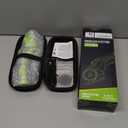 Cordless Electric Scissors: 4V Rechargeable Rotary Cardboard Cutter, 3000mAh Battery, with LED Light & Safety Lock, 2 Blades, Electric Box Cutter for Fabric Carpet Carton Plastic Leather Cloth (Green)