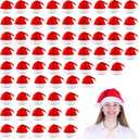 MNKXL Santa Hats Bulk for Adults, Christmas Hats Plus Size, Men's Women's Thickened Red Santa Claus Hat for Xmas Party