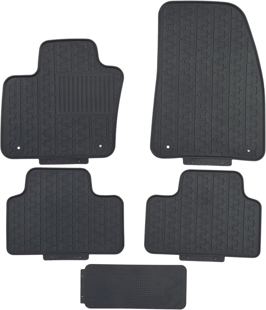 Custom-fit for 2019-2025 Volvo XC40 Floor mats All-Weather Rubber Liners 2020 2021 2022 2023 2024 (Black)
