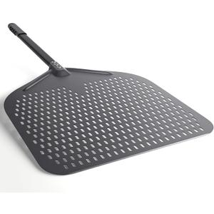 Perforated Pizza Peel, 16" Aluminium Pizza Paddle, Large Pizza peel for Baking Homemade Pizza Bread (16")