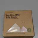 Pack and Play Sheets Fitted - 2-Pack Mini Crib Sheets for Pack N Play Mattress 38x26, Soft & Cozy, Neutral Toddler Playard Bedding, Snug Fitted Mini Baby Crib Mattress Cover Boy, Girl (Cameo)