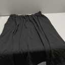 Women's Midi Skirt Summer Flowy Elastic High Waisted Casual Pleated Skirts with Pockets (XX-Large, Black)