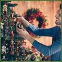 24 Pcs Christmas Nutcracker Ornaments 4.7 Inch Wooden Hanging Nutcrackers Figure for Christmas Tree Hanging Double-Sided Printing Holiday Decor Xmas Party Supplies(Western Cowboy)