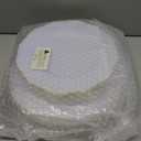 WDF 60pcs Gold Plastic Plates -Baroque White &Gold Disposable Plates for Upscale Parties &Wedding-including 30Plastic Dinner Plates 10.25inch, 30Salad Plates 7.5inch