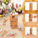 Easter Wooden Blocks Stacking Games, Bunny Egg Basket Theme Tumbling Tower and Balance Game for Adults, Kids, and Family Party, Stacking Board Toy with Storage Bag, Easter Party Activities Gifts