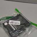 Foldable Weekly Pill Organizer 2 Times a Day with 2 Extra Compartments - Etched Label - Portable 7 Day AM PM Medicine Box, Week Daily Travel Pill Case Holder for Meds, Vitamin, Supplement, Clear Black