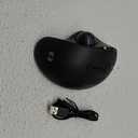 seenda Wireless Trackball Mouse, Ergonomic Mouse Bluetooth - Rollerball Mouse Rechargeable, Multi Devices Connection Thumb Control Mouse Compatible for Mac/Android/Windows Computers - Black