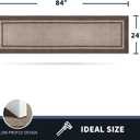 PURRUGS Dirt Trapping Door Mat 24" x 84", Non-Slip Machine Washable Entryway Rug, Entrance Mat, Indoor Front Door Mat, Super Absorbent Entry Rug for Muddy Shoes & Paws, Beige & Grayish Brown