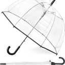 RONIARE Clear Bubble Umbrellas for Rain Large Windproof Dome Umbrella for Weddings,Prom, Graduation and Outdoor Events for Men and Women