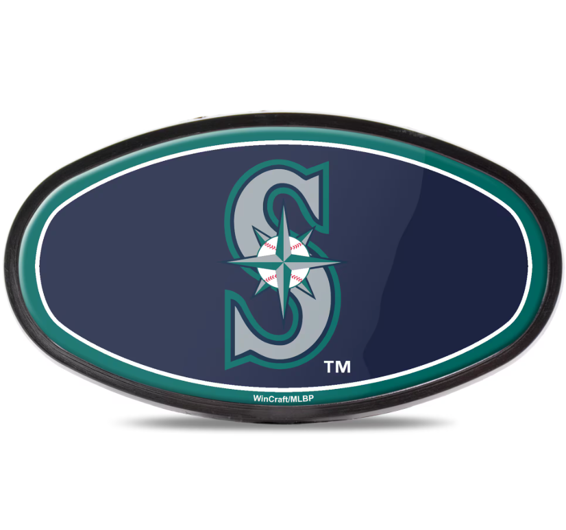 Seattle Mariners MLB 3D Polyurethane Domed Plastic Hitch Cover 2" Receiver