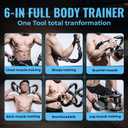 Twister Arm Trainer with Adjustable Arm Chest Exerciser for Enhance Upper Body Muscle Detachable Power Twister Chest Expander Exerciser for Men and Women Home Fitness Equipment