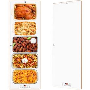 Electric Warming Trays for Buffets Party - 40x14 Inch Food Warmers, Buffet Servers and Warmers - Extra Large Hot Plate with Fast Heating & Adjustable Temp for Restaurants, Events