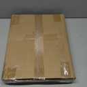 C-Shaped Side Table for Couch - Small Coffee Stand Sofa Tray Desk with Metal Frame and Waterproof Scratch Resistant, Modern End Accent for Living Room, Bedroom, Small Spaces, Greige