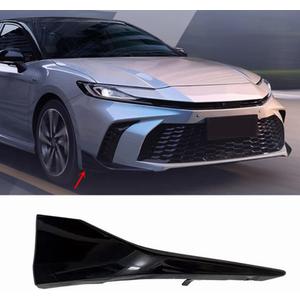Chanjor Front Bumper Cover Lower Molding Trim Lip Spoiler Grill fit for Toyota Camry SE 2025 Glossy Black Right Passenger Side