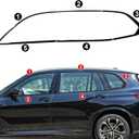 Stainless Steel Window Trim Chrome Delete for BMW X5 G05 2019-2025 Black Window Trim Blackout Kit