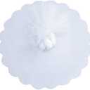 200 PCS X 12 Inch White Organza Tulle Circles Round Organza Bags Jewelry Candy Pouch Christmas Wedding Party Favor Gift Bags