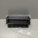 Magnetic Mail and Key Holder for Wall Fridge Wooden Mail Organizer with 5 Key Hooks for Home Bedroom Fridge Kitchen Decorative(Black)