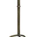 Metal Martini Cocktail Table, Antique Brass, 12.5"D x 12.5"W x 27.5"H