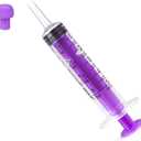 Plastic Syringe with Cap Individually Package Sealed, Liquid Measuring Syringe Suitable for Industrial Scientific Labs, Feeding Pet (30*5ml)