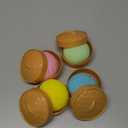 4 PCS Colorful Dumpling Stress Balls Fidget Sensory Toy,Squeeze Dough Ball Stress Relief Hand Toy,Bun with Food Steamer Stretchy Desk Toys