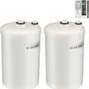 Qualirey 2 Pack Premium Filter Replacement Compatible with HG-N Type Water Ionizer, Compatible with Enagic Kangen LeveLuk SD501, JrIV, KANGEN 8(Not Original Type Before 2010)