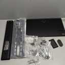 PERLESMITH Universal TV Stand, Table Top TV Stand for 32-60 inch TVs & Monitors, Height Adjustable TV Mount Stand Holds up to 88 lbs with Tempered Glass Base & Wire Management, VESA 400x400mm PSTVS04