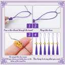 Cindeer 100 Pcs Mini Graduation Tassels with 100 Pcs 2026 Tassel Charms for Crafts Mini Silky Bookmark for Graduation Cap Keychain Ornaments DIY Craft Jewelry Making Project(Purple)