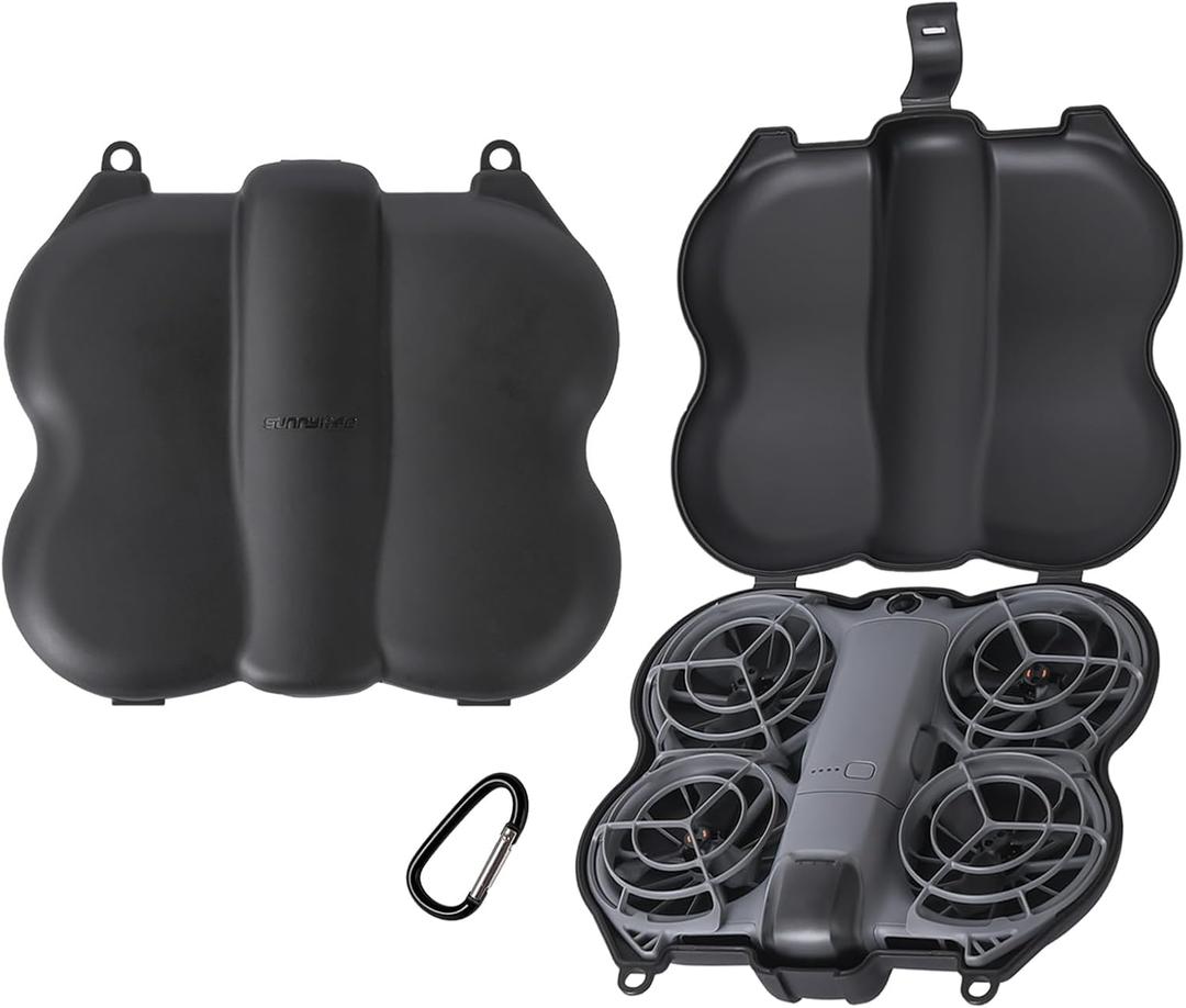 Neo 2 Carrying Case, Portable Travel Case Protective Compact Storage Bag for DJI Neo 2 Drone Accessories (Black)