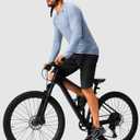 Men's Mountain Bike Shorts Stretch Cycling Biking Bicycle Quick Dry Hiking Shorts for Men Zipper Pockets (Large, Black)