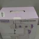 Magicfly Mini Sewing Machine with Extension Table, Dual Speed Portable Sewing Machine for Beginners with Light, Sewing Kit for Household Use, White