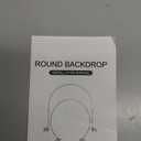 VerdeVista Convertible 6.5 FT Round Backdrop Stand - Heavy Duty Balloon Arch Stand with 2 Waterbags - Multiuse Photo Backdrop Arch, Black Circle Ring Balloon Arch Frame for Wedding Baby Shower & More