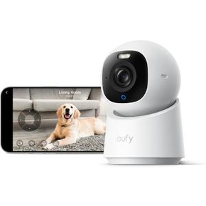 eufy Security 4K Indoor Camera E30, No Subscription, Work as Pet Camera
Nanny/Baby Camera, Pan&Tilt, AI Tracking, AI Detection, 24/7 Recording, Color Night Vision, Two-Way Audio,Works with HomeKit