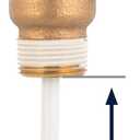 Camco Automatic Temperature and Pressure Relief Valve with Extension Probe and Lever | Features an All Brass Body with a Stainless Steel Pressure Spring