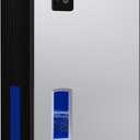 NineSky Dehumidifier,98 OZ Dehumidifiers for Home,(1100 sq.ft) Dehumidifiers for Basement Bathroom Bedroom with Auto Shut Off, Switchable 7 Colors Light(Silver)